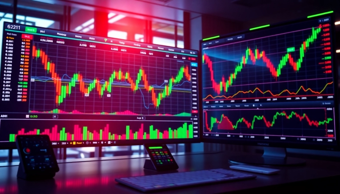 AICoin下载平台界面，专业行情图表展示，强调快速、安全、便捷的加密货币交易体验，突出高清显示和多设备支持。