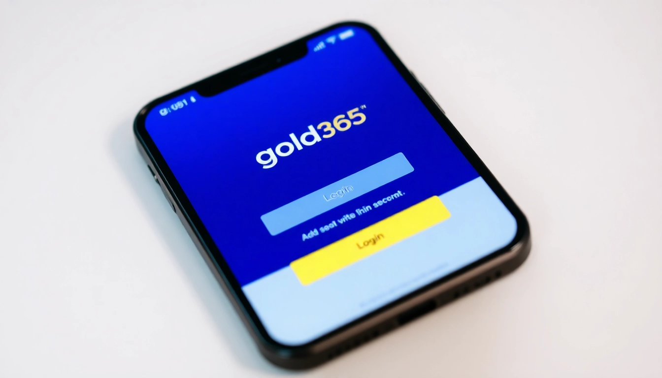 Secure gold365 login screen on mobile device with easy access and vibrant visuals for smooth betting experience