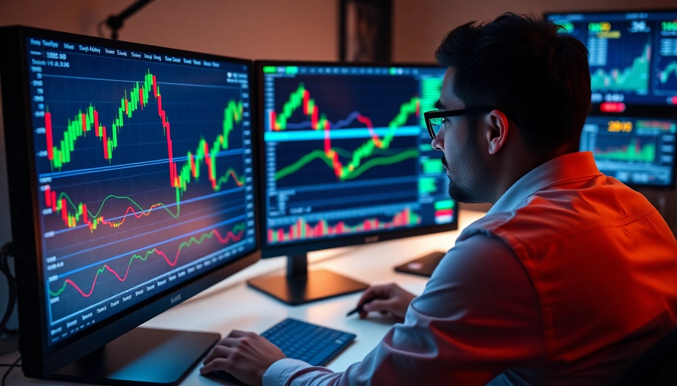 Trading view platform showcasing live market charts and analysis tools for traders and investors
